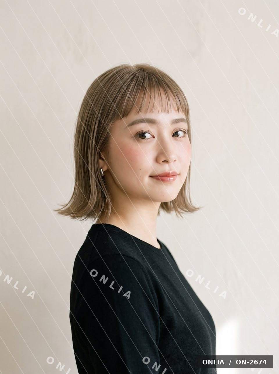 グレージュ 外ハネボブ
